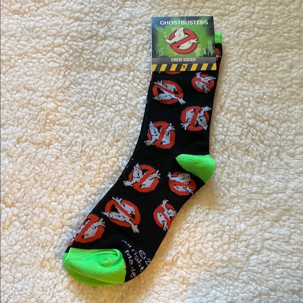Black and Green Crew Socks